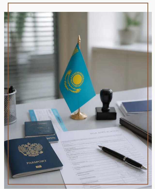 Оформление визы в Казахстан для поездки и работы в Щербинке