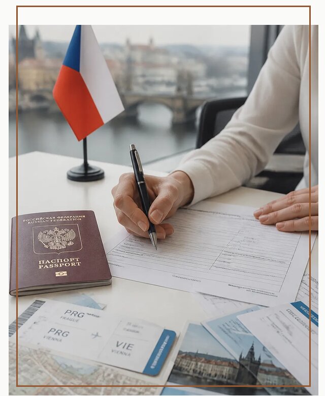 Оформление визы в Чехию под ключ для поездки в Щербинке